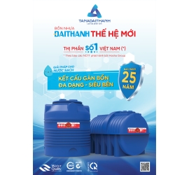 Xem giá: bồn nhựa thế hệ mới〖500L -10.000L〗 ĐẠI THÀNH