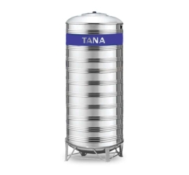 Bồn nước inox Tân Á 12.000 đứng 「Φ2200–1.0mm」 SUS.304