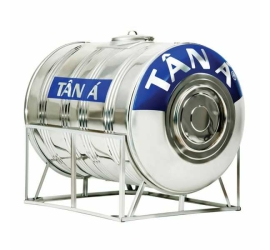 Bồn nước inox 2000L ngang TÂN Á – SUS.304